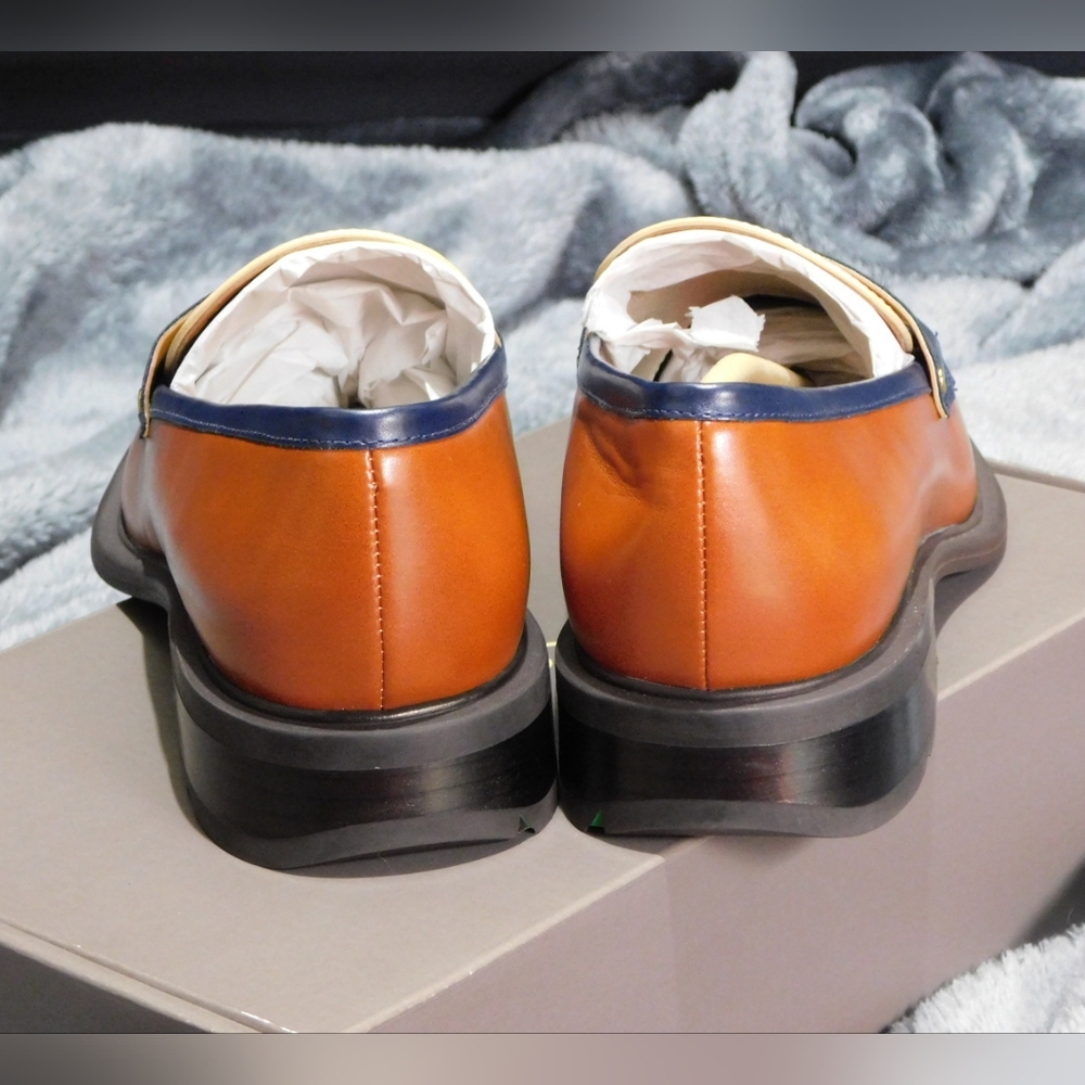 NIB Edith 2 Penny Loafer Size 9.5W in Biscuit Brown Faux Leather by Franco Sarto - Picture 4 of 13